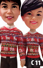 Couple Sweater Figurine