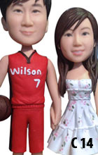 Basketball and Girlfriend Figurine