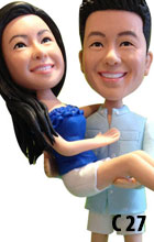 Realistic Couple Clay Figurine
